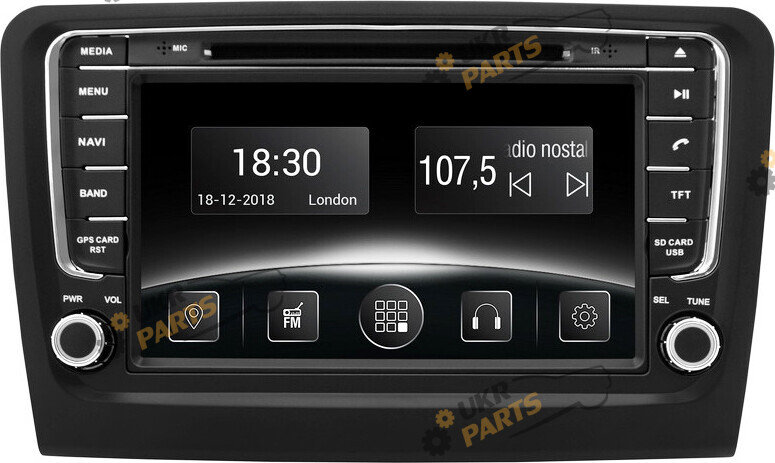 Штатная автомагнитола Gazer CM6008-NK3 Skoda (27352)
