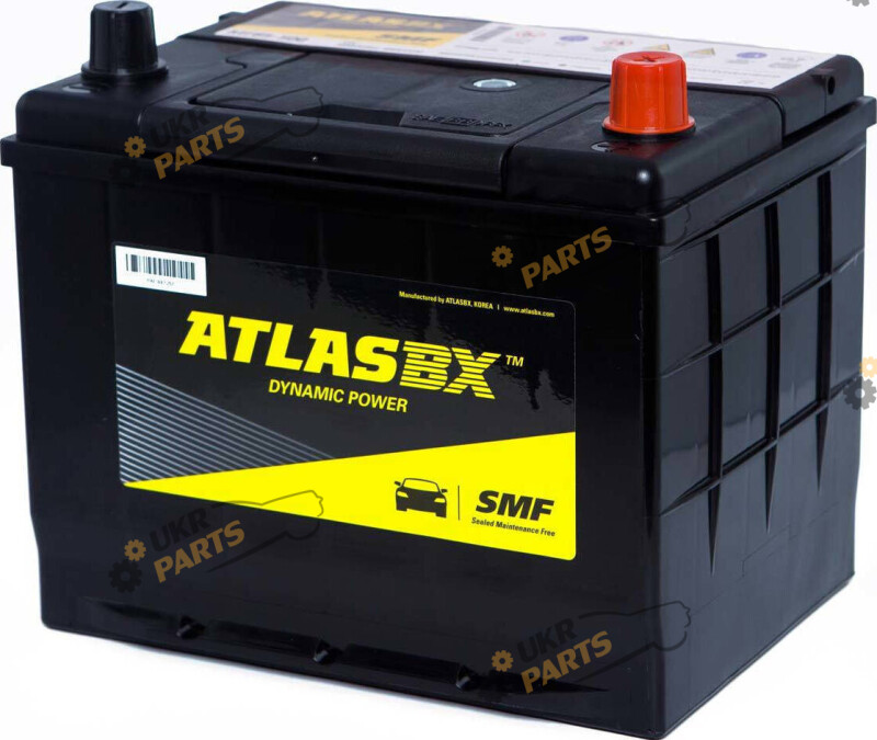 Автомобильный аккумулятор Atlas Asia 600A R+ 68 Ач (MF 85D23FL)