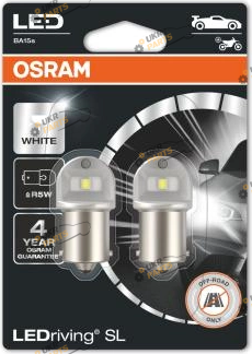 LED лампа Osram R5W 12V 5W LEDriving SL BA15s 0.5 Вт (5007DWP-02B)