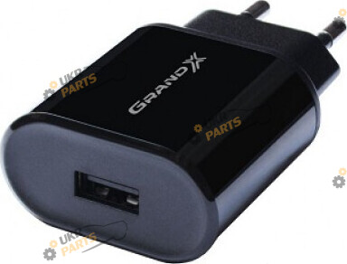 Зарядное устройство Grand-X с защитой от перегрузки USB 2.1 А (CH-15В)