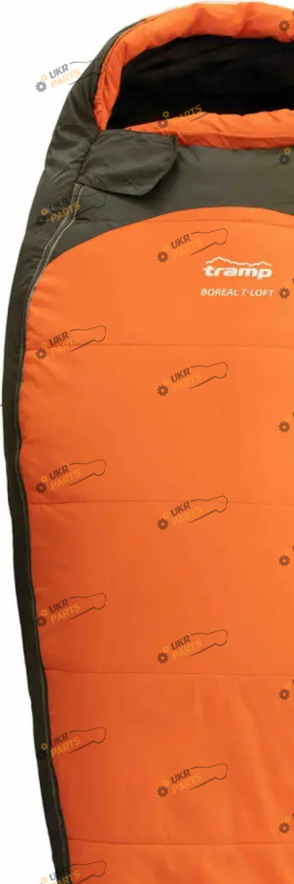 Спальный мешок кемпинговый Tramp Boreal Regular кокон правий orange/grey 200/80-50 (UTRS-061R-R)