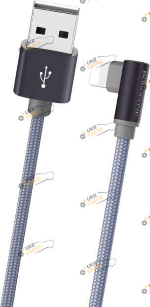 Кабель Borofone BX26 Express Metal Gray USB/Lightning 2.4 А (BX26LMG)