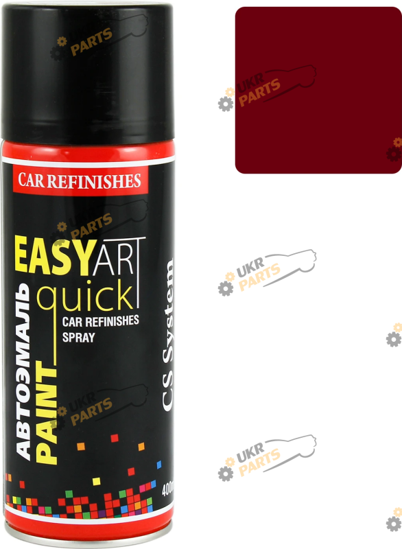 Аэрозольная краска CS System Easy Art Quick Paint 118 Кармен вишневый глянцевый 400 мл (CS1118)