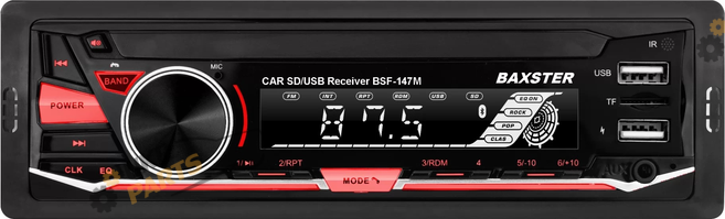 Бездисковая автомагнитола Baxster BSF-147 Multicolor (34470)
