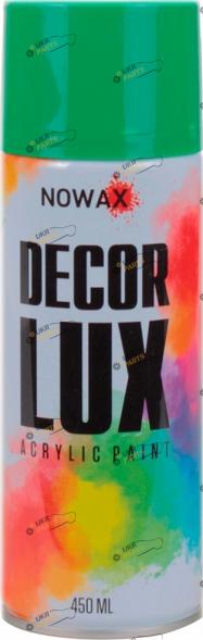Аэрозольная краска NOWAX DECOR LUX мятно-зеленая 450 мл (NX48028)
