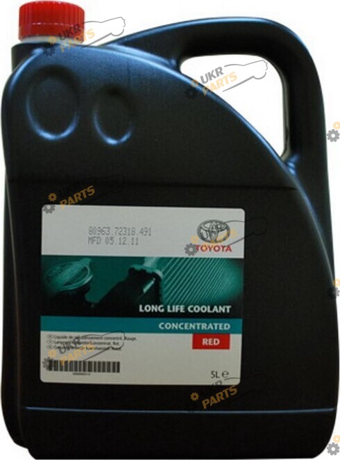 Концентрат антифриза Toyota Long Life Coolant G12 красный 5 л (08889-80014)