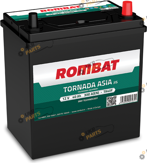 Автомобильный аккумулятор Rombat TORNADA ASIA 40 Ач (TA40F)