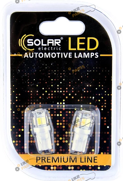 LED лампа SOLAR T10 12V 9SMD 5730 white W2.1X9.5d (SL1336)