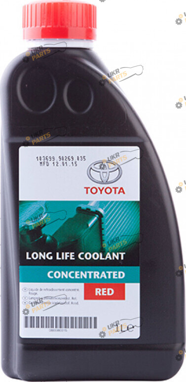Концентрат антифриза Toyota Kuhlmittel Premium-LLC 2WZ-TV Pre Mixed красный 1 л (08889-80094)