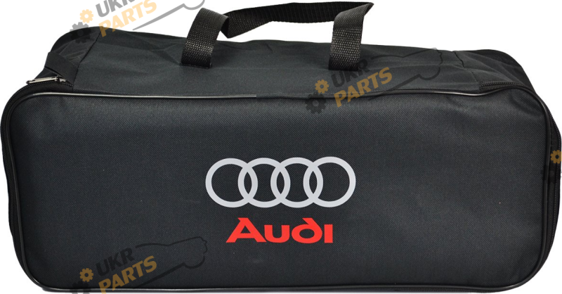 Сумка органайзер Poputchik Audi чорна 1 відділ розмір 45,5 х 18 х 18,5 см 20 л (03-114-1Д)