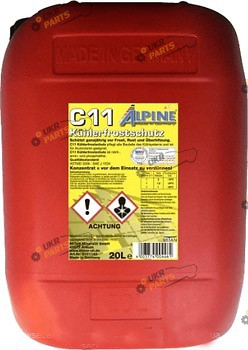 Концентрат антифриза Alpine C11 Кühlerfrostschutz G11 жёлтый 20 л (1145Y-20)