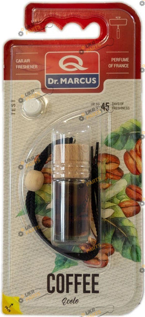 Ароматизатор DrMarkus Ecolo | Кофе (Ароматизатор рідкий Dr.Marcus ECOLO NEW Coffee 4,5ml дерев'яний корок)