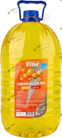 Жидкость омывателя готовая летняя Vitol Цитрус 5 л (VTS-54)