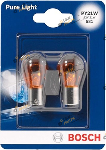 Лампочка Bosch Pure Light PY21W 12V 21W (1987301018)
