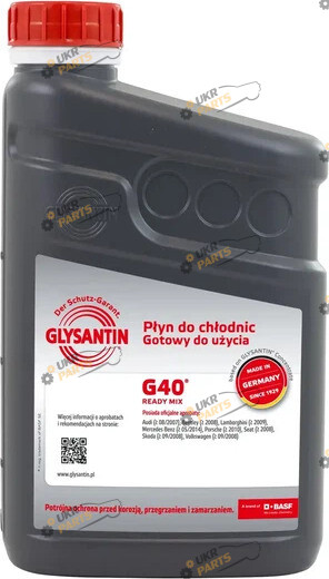 Антифриз Glysantin G40 Ready Mix розовый 1 л (GLY400244)