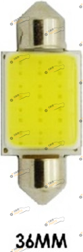 Лампочка AllLight T11 1 диод COB S8.5 36mm 12V White (29072000)