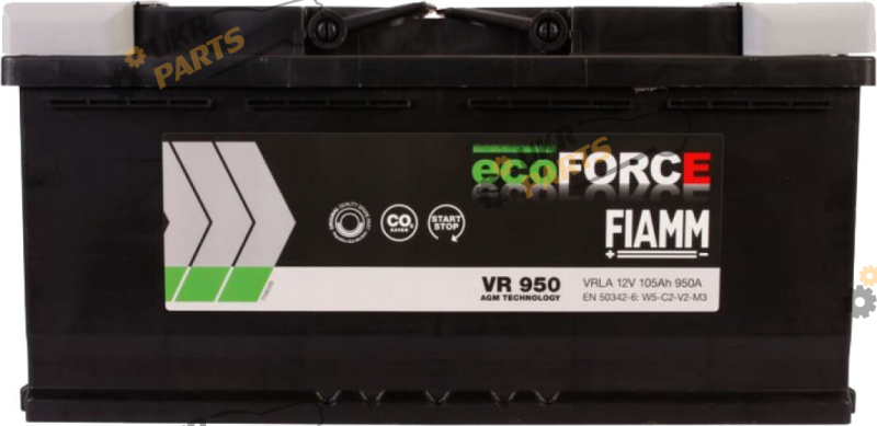 Автомобильный аккумулятор Fiamm ECOFORCE AGM VR950 105 Ач (7906203)