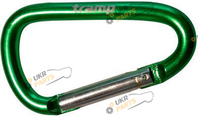 Карабин Tramp алюминиевый 6 см вспомагательный Tramp (TRA-006-green)