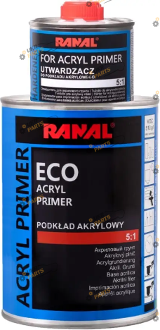 Грунтовка Ranal акриловая 5+1 ECO, с отвердителем 0.12 л белый 750 мл (10611-2)
