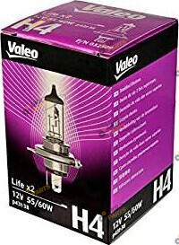 Галогеновая лампа Valeo LIFE X2 H4 1 шт (032509)