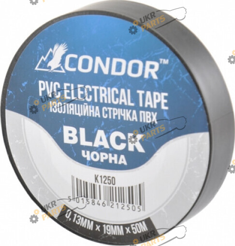 Изолента Condor черная 50 м / 19 мм ( K1250)