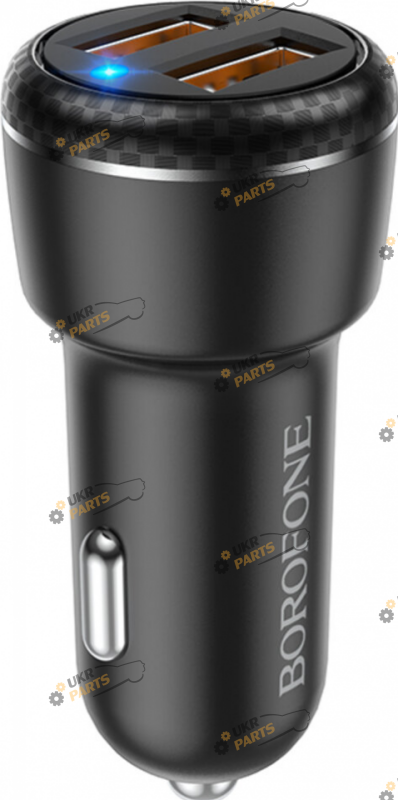 Зарядное устройство Borofone BZ17 Core dual port QC3.0 car charger set USB 3 А (BZ17C)