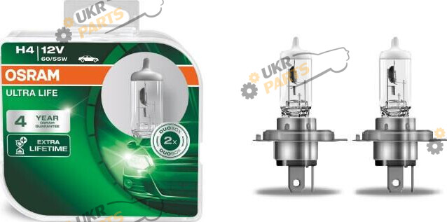 Галогеновая лампа Osram ULT Duo H4 2 шт (4052899425200)