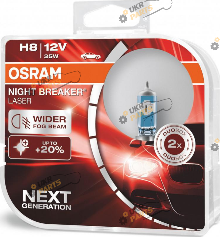 Галогеновая лампа Osram Night Breaker Laser NG +150% H8 2 шт (28433)
