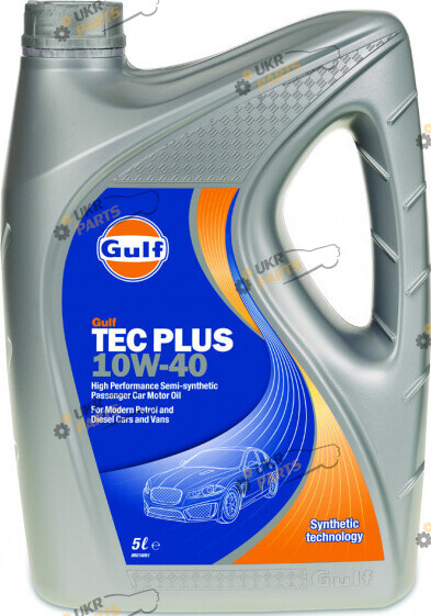 Моторное масло Gulf Tec Plus 10W-40 5 л (124081GU01)