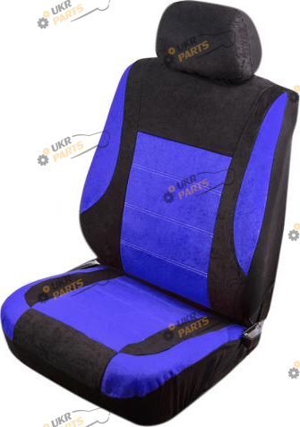 Чехлы для сидений Vitol Velur черно-синие (VSC-191056V-6 BK/BL)