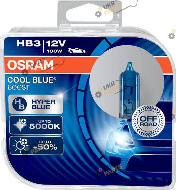 Галогеновая лампа Osram Cool Blue Boost Duobox HB3 2 шт (69005CBB-HCB-DUO)