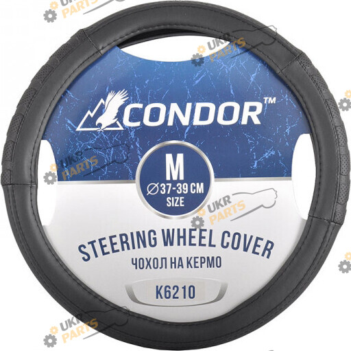 Чехол на руль Condor M (37-39 см) черный (K6210)