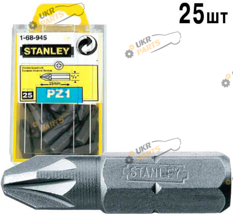 Набор бит Stanley PZ1 х 25 мм, 25 шт (1-68-945)