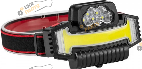 Налобный фонарь HeadLight 3W+COB3W резинка на голову (W685-5)