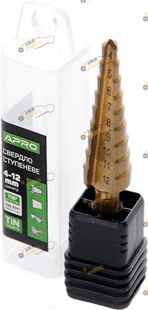 Сверло ступенчатое по металлу Apro 4-12 мм 830291 (830291)