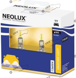 Галогеновая лампа Neolux N448W 12V 55W P14,5s Weather Light H1 2 шт (N448W)