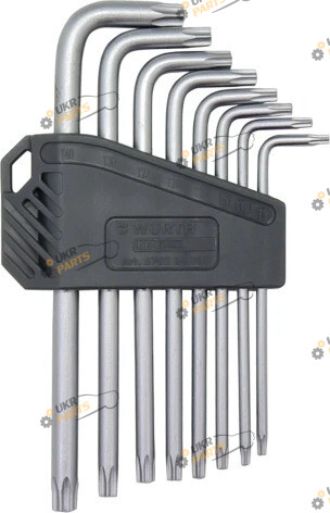 Набор шестигранников Wurth TORX, TX9-40, RED STRIPE 8 шт (575239101)