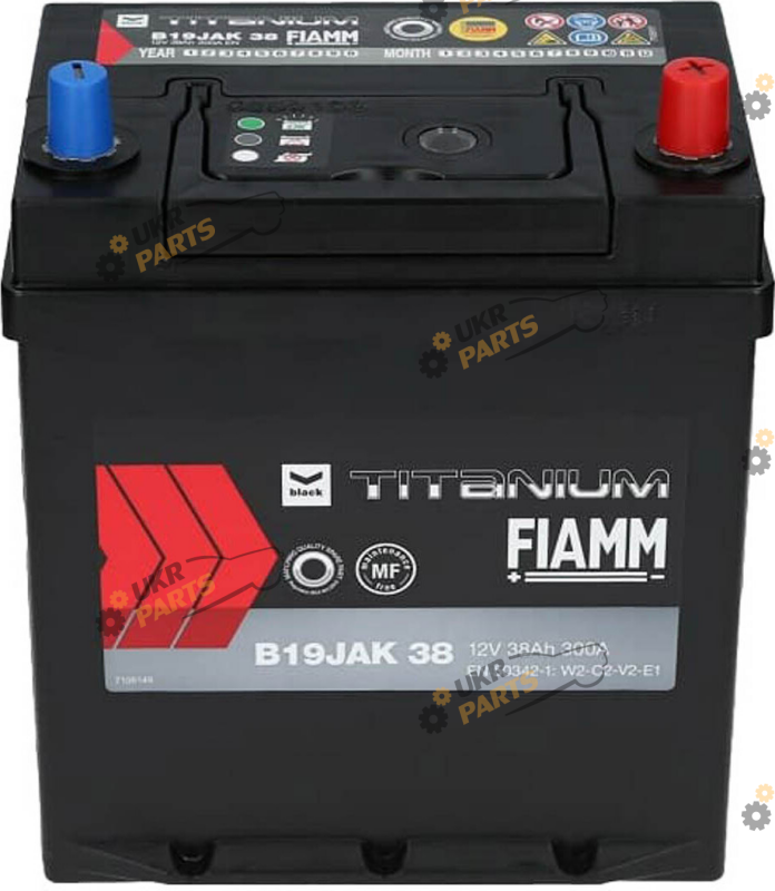 Автомобильный аккумулятор Fiamm Black Titanium B19JAK 38 38 Ач (7905163)