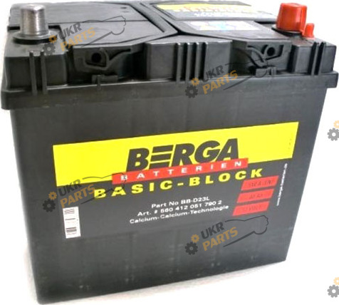 Автомобильный аккумулятор BERGA Basic-Block ASIA 60 Ач (560412051)