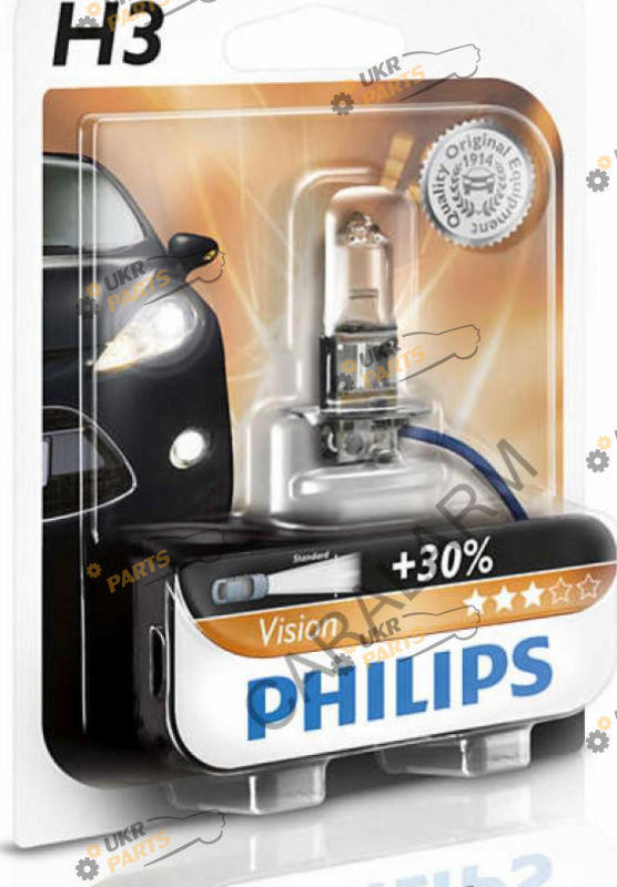 Галогеновая лампа Philips Vision H3 1 шт (22659)