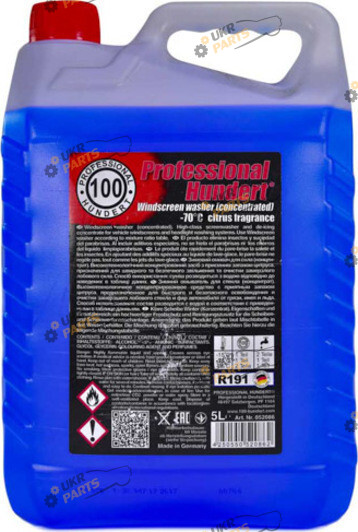 Жидкость омывателя концентрат зимняя PROFESSIONAL HUNDERT -70 °C 5 л (KSW5L70C)