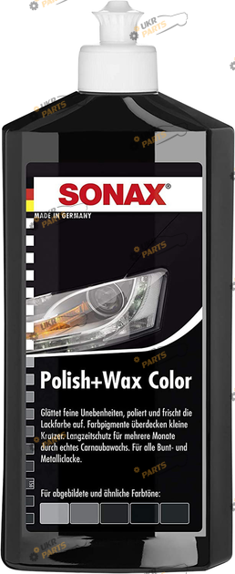 Полироль для кузова Sonax Polish & Wax Color NanoPro, черный 0.5 л (296100)