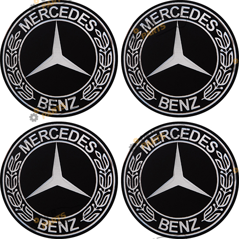 Эмблема на колпак SJS Ø 90мм (4 шт.) Mercedes (43998)